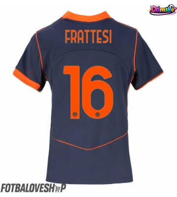 Inter Milan Davide Frattesi #16 Dámské Alternativní Dres 2025-26 Krátký Rukáv